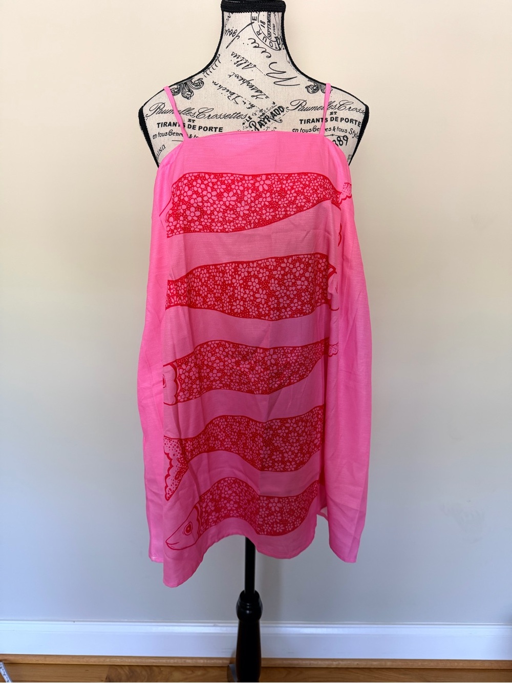 Pink Stripe Spaghetti Strap Dress
